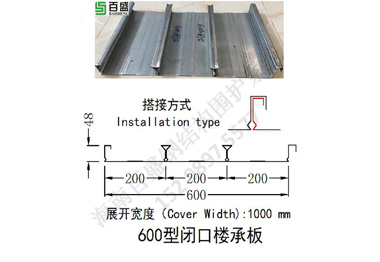 600型閉口樓承板